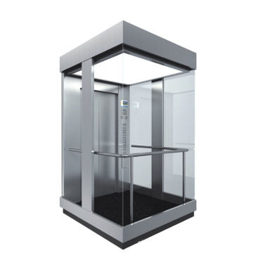 XIWEI Brand Three Side Glass Panoramic Elevator With CE & Ghost